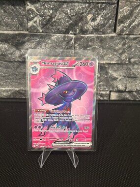 Pokémon Mismagius EX 112/094 Full Art Holo card from Phantasmal Flames